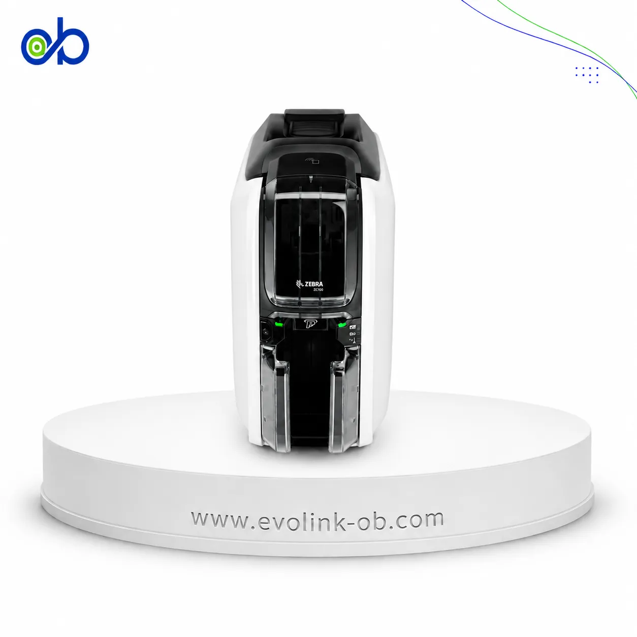 صورة إضافية لـ Zebra ZC-100 طابعة بطاقات بلاستيكية