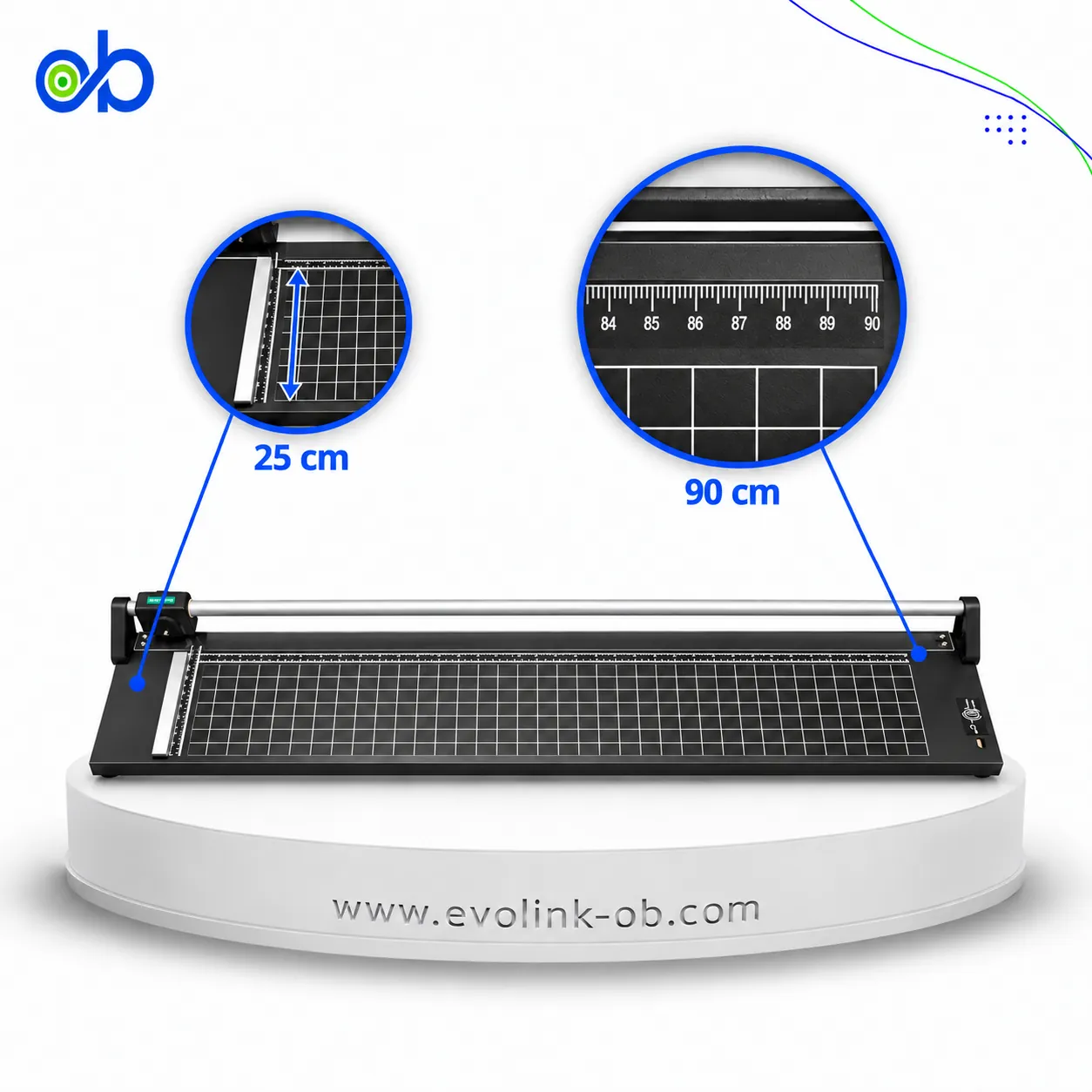 قاطع ورق سحب  ⁦90X25cm Bright Office RC-36⁩ مقاس ⁦A1⁩