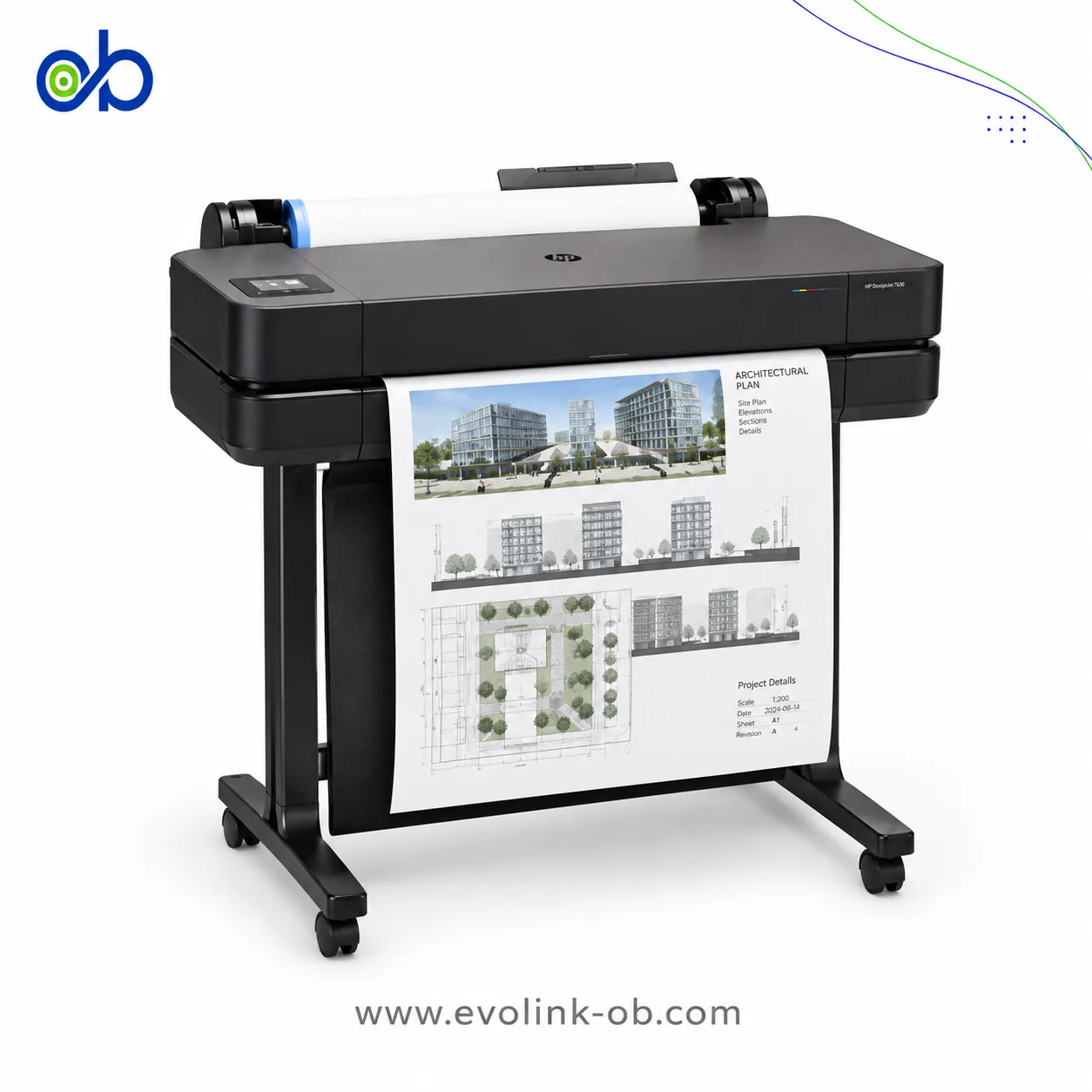 صورة إضافية لـ راسمة هندسة HP DesignJet T630 مقاس 24 بوصة A1
