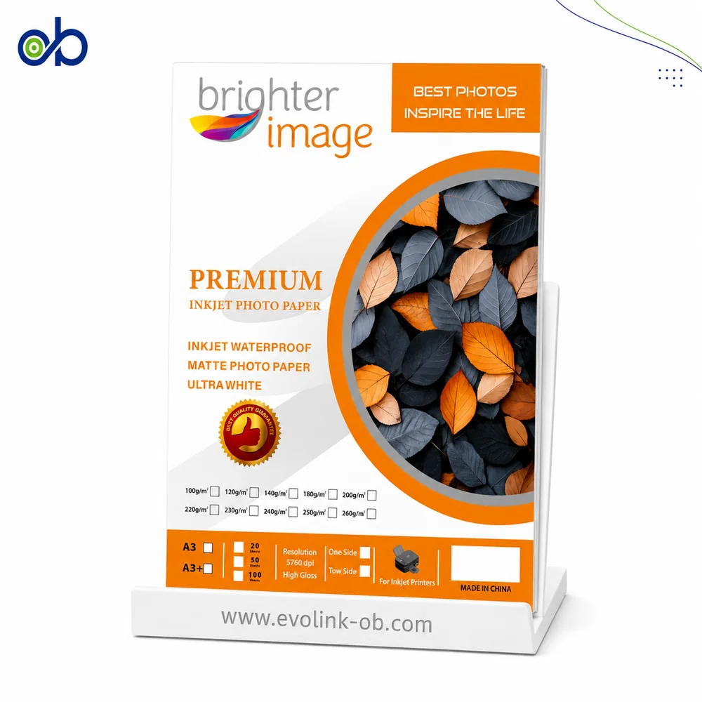 ⁨ورق صور مت ⁦Brighter Image⁩ مقاس ⁦A3⁩ وجهين⁩‏ - ‏⁨180 غرام⁩