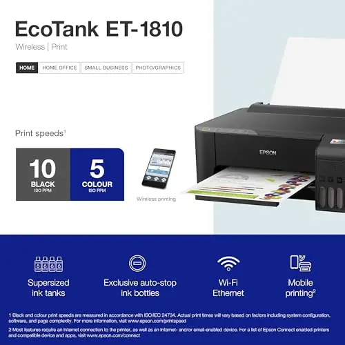 تفاصيل طابعة إبسون EcoTank ET-1810 – الصورة 7