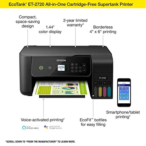 تفاصيل طابعة إبسون EcoTank ET-2720 – الصورة 3
