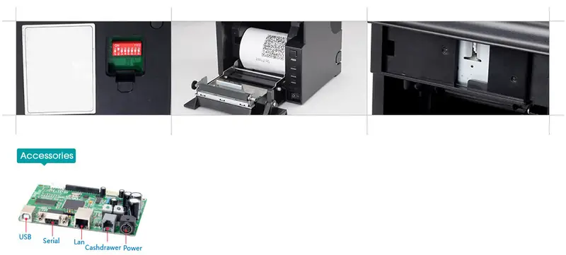 صورة إضافية لـ طابعة فواتير حرارية Xprinter XP-D300M