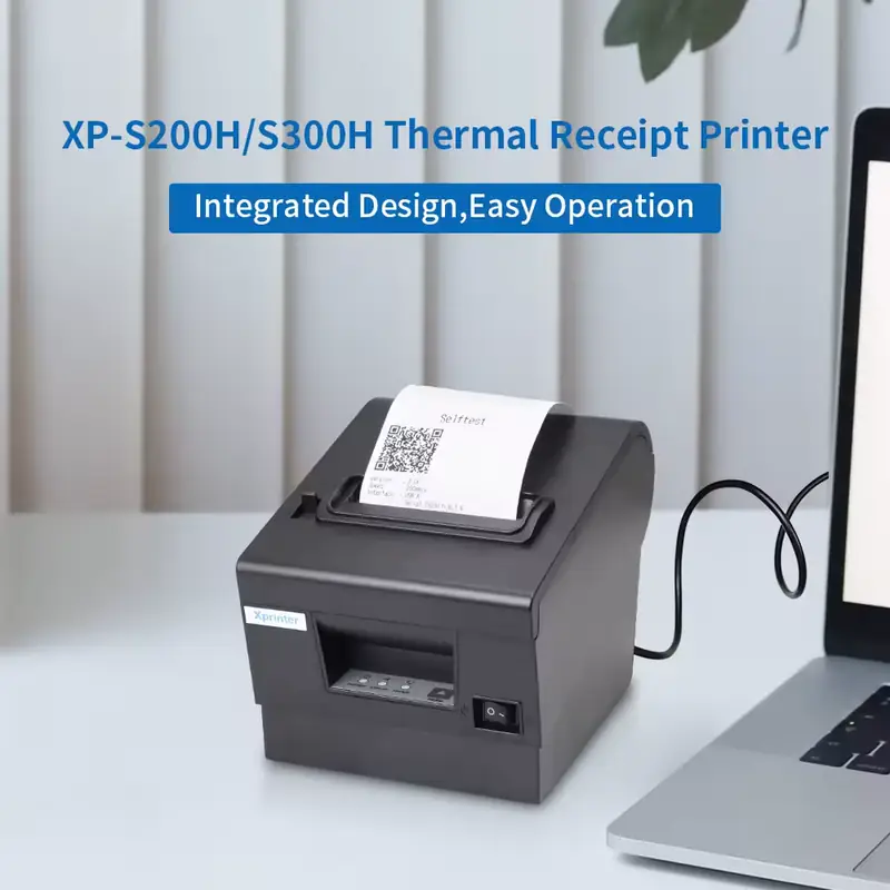 صورة إضافية لـ طابعة فواتير حرارية Xprinter XP-S300H