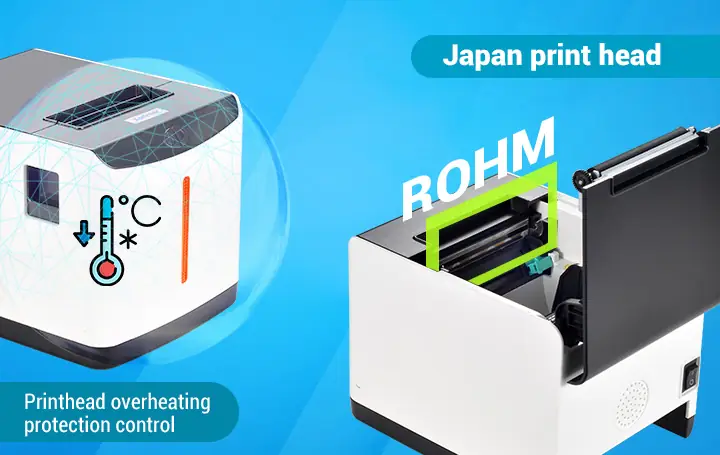 Xprinter XP-Q371U 3-inch Thermal Label Printer details – image 3
