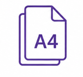 A4, Letter, B5 JIS, B5 ISO, A5, A5 Long Edge, B6 JIS, A6, Executive, Legal, A4 Short, Folio, Mexico Legal, India Legal